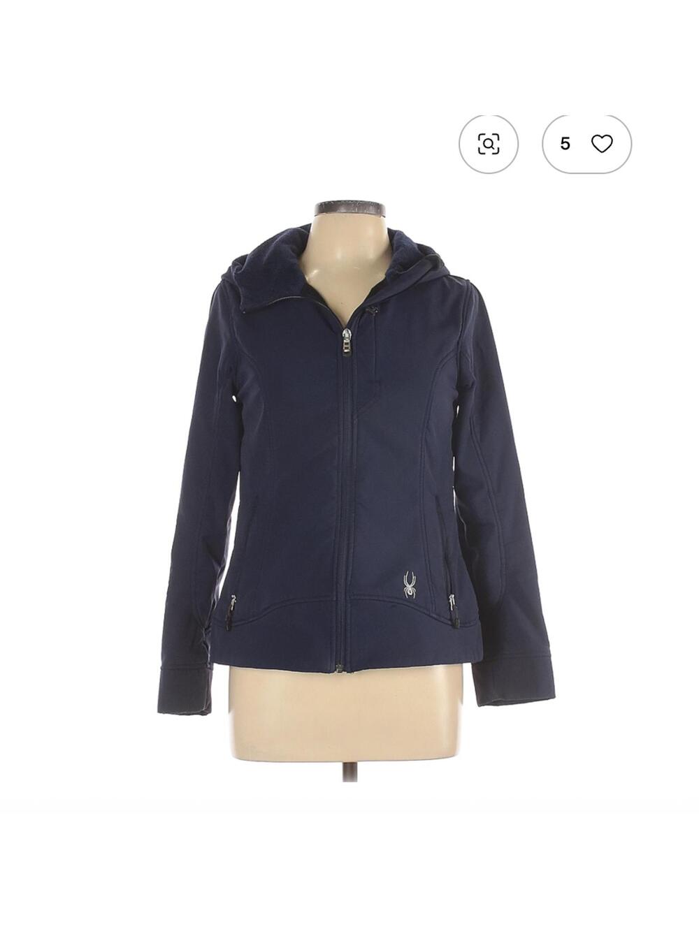 Spyder Women's Medium Navy Blue Hooded Jacket